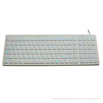 IP68 anti-bacterial medical keyboard with backlight